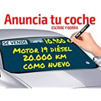 Los mejores  - Vende-ANUNCIA tu Coche | Parasol Coche para Escribir Y BORRAR | 1 Parasol Coche Delantero + 1 rotulador borrable | LA…